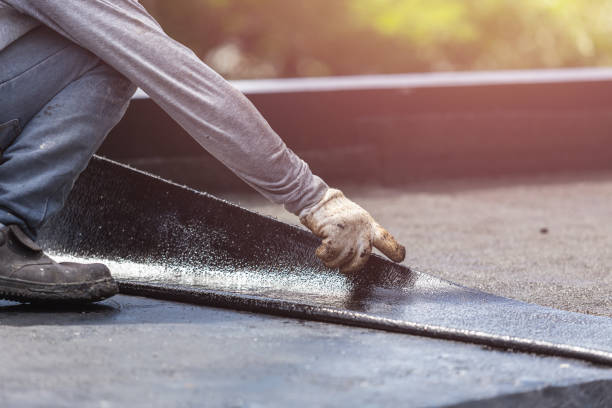 Professional Crawl Space Encapsulation technician working in Michigan Center, MI